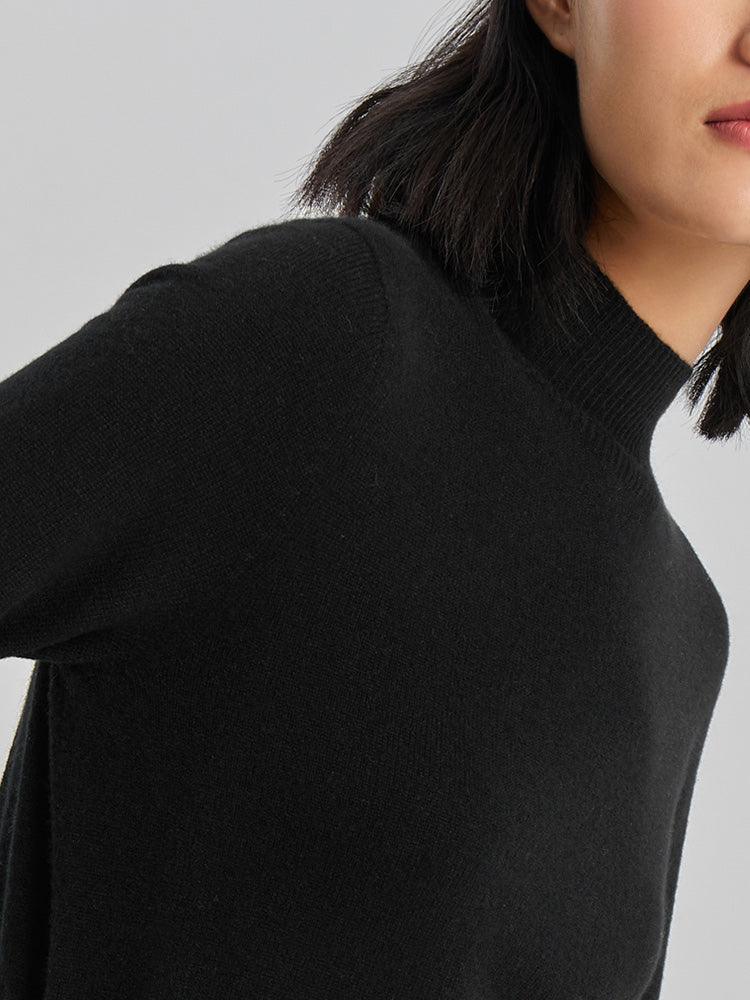 Mock Neck Cashmere Sweater GOELIA