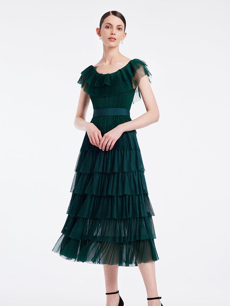 Multi-Layer Pleated Dress GOELIA