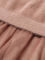 Tulle Patchwork Vest Dress And Cardigan Two-Piece Set GOELIA