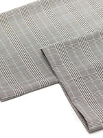Worsted Wool Plaid Straight Full Length Pants GOELIA