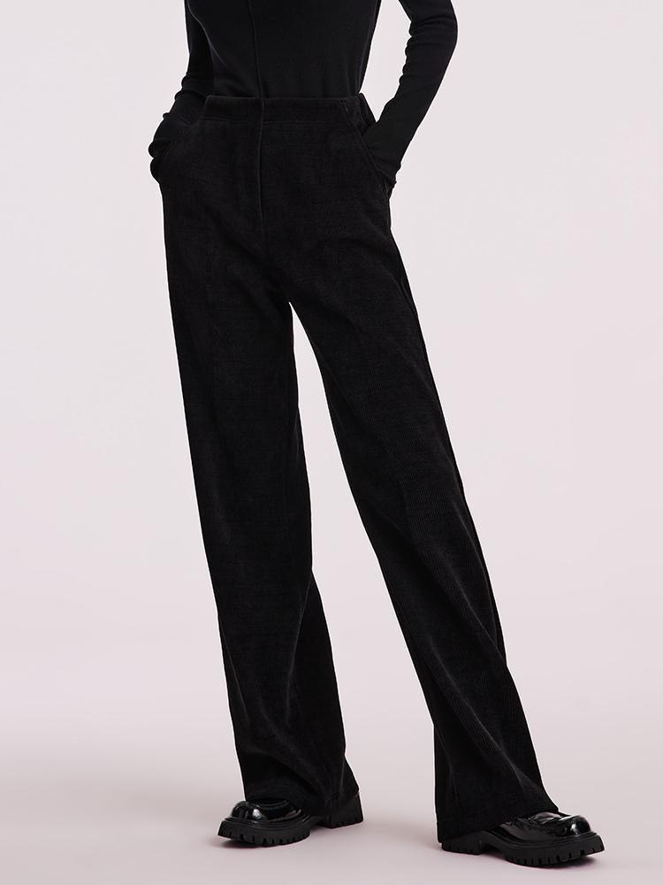 Knit Straight Full Length Pants GOELIA