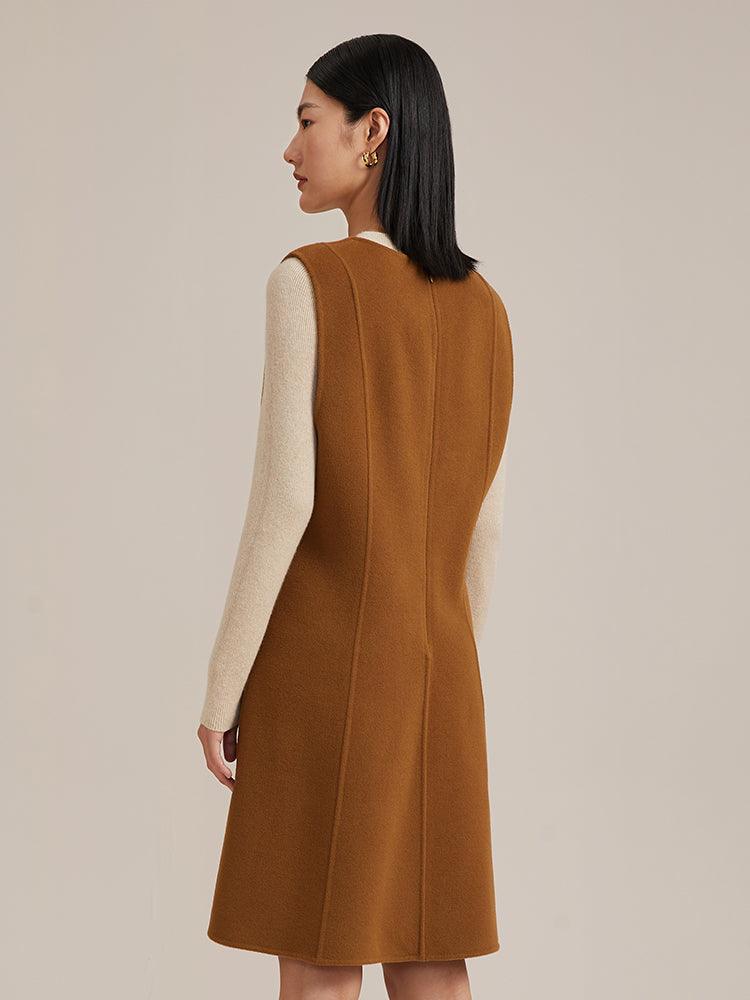 100% Wool Jumper Dress GOELIA