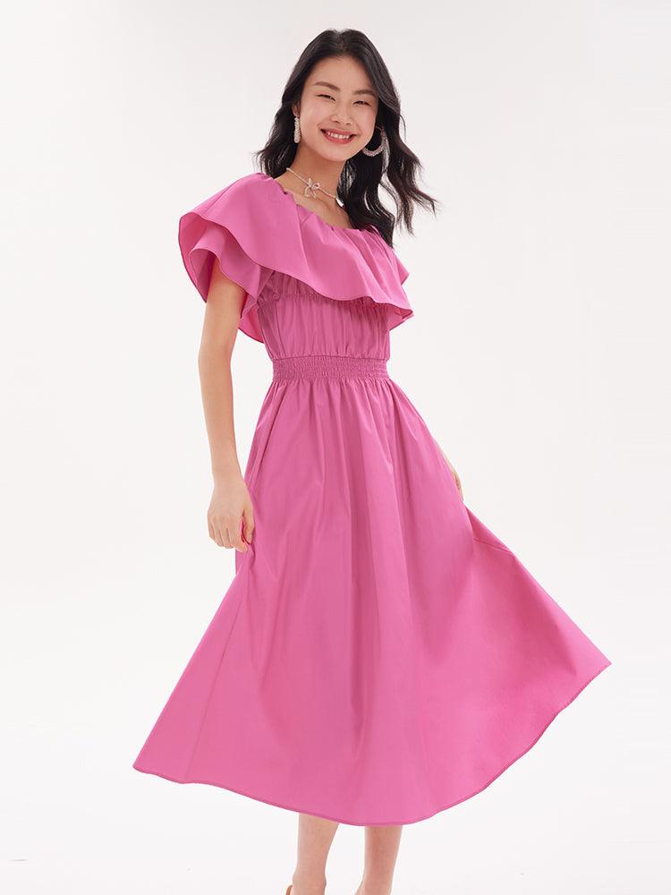 Cotton Ruffle Dress GOELIA