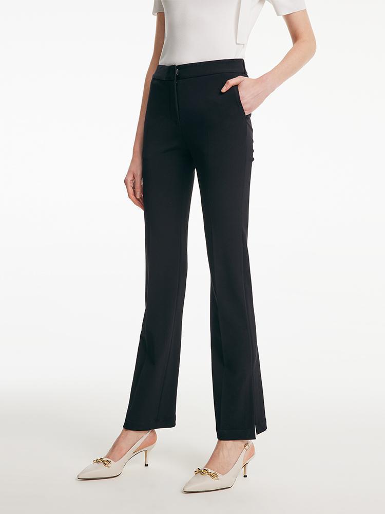 Acetate Stretchy Slight Flared Pants GOELIA