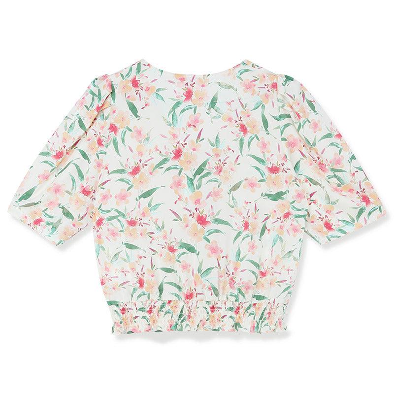 Silk Floral Loose Blouse GOELIA