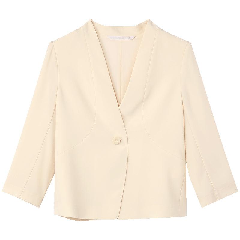 Triacetate Collarless Blazer GOELIA