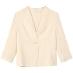 Triacetate Collarless Blazer GOELIA