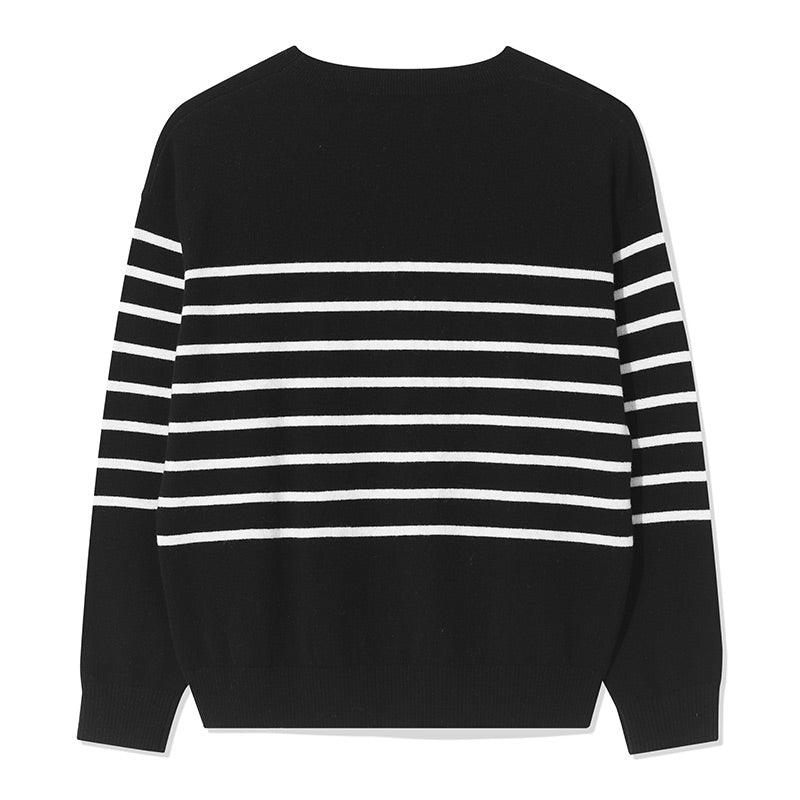 Black&White Stripe Sweater GOELIA