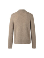 Pure Cashmere Seamless Mock Neck Slim Sweater GOELIA