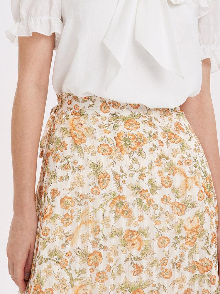 One-Pieced Floral Skirt GOELIA