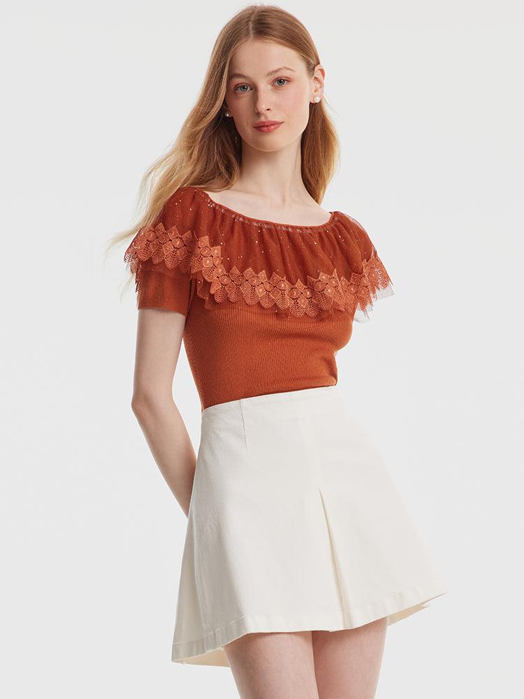 Tencel Mulberry Silk Knitted Top GOELIA