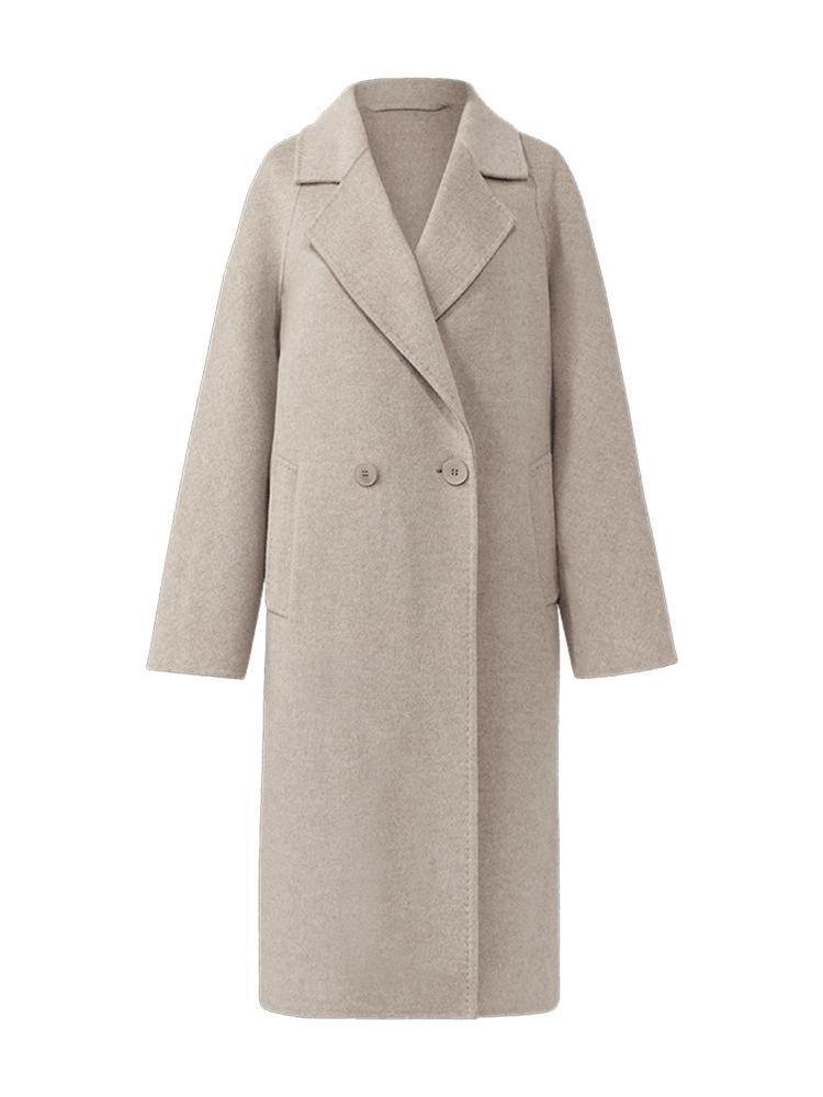 Wool Notched Lapel Double-Faced Coat GOELIA