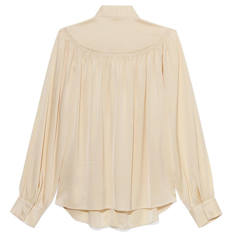 22 MM Pure Silk Stretchable Lace-Up Blouse GOELIA