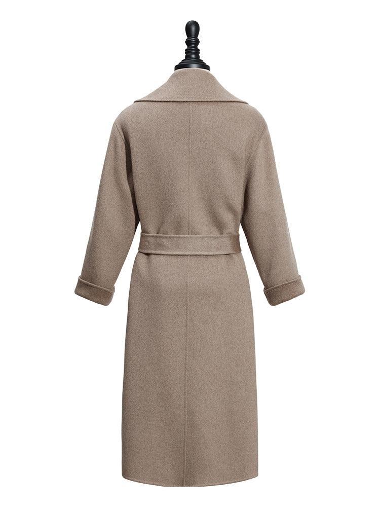 Notched Lapel Cashmere Coat GOELIA