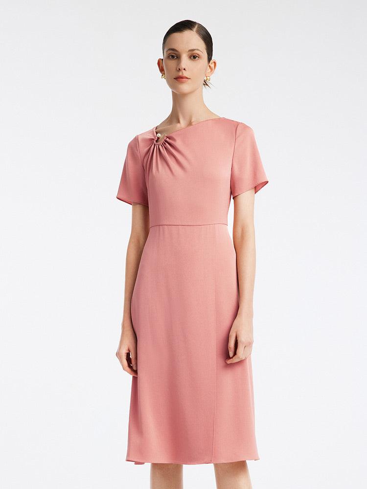 Acetate Waist-skimming Temperament Dress GOELIA