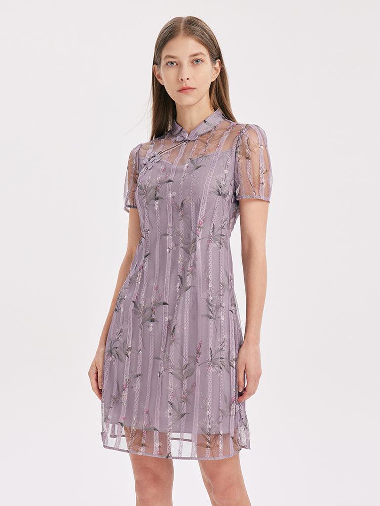 Cheongsam Double-Layer Dress GOELIA