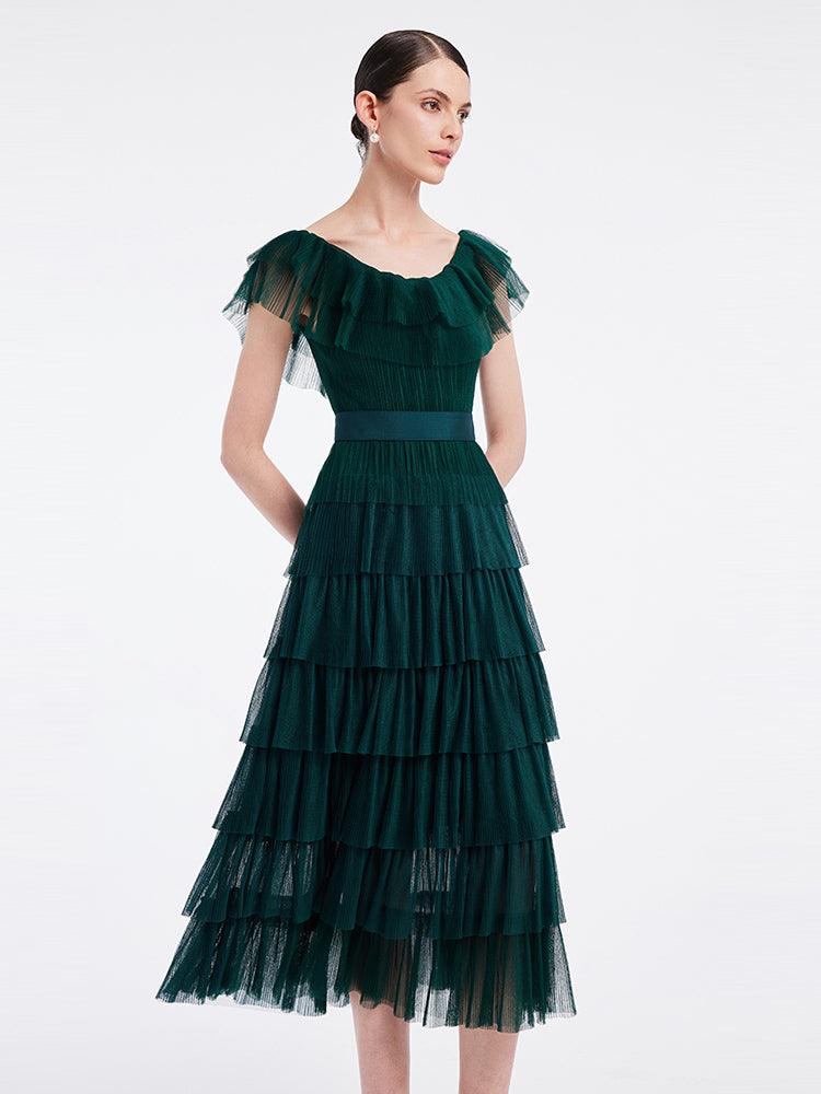 Multi-Layer Pleated Dress GOELIA