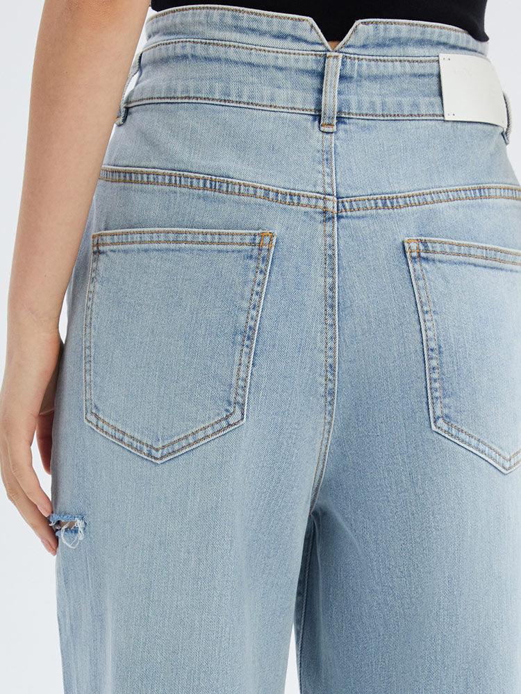 Acetate High-Waist Dad Jeans GOELIA