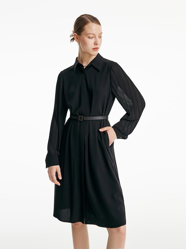 Klassisches Kleid im Hemdblusenstil 
