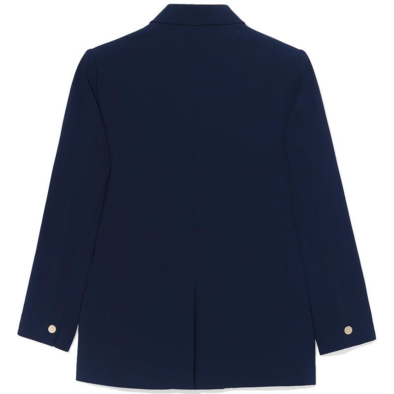 Royal Blue Triacetate Double-Breasted Blazer - goelia1995dev