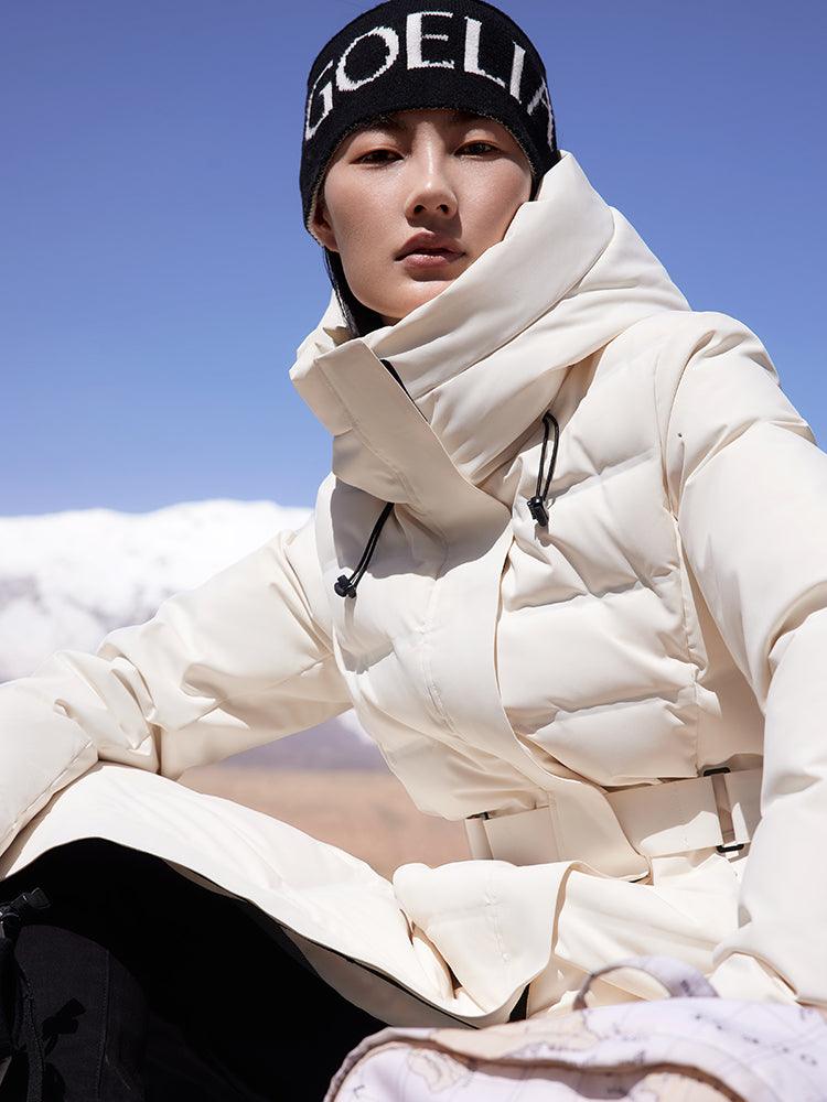 Long Hooded Goose Down Jacket GOELIA