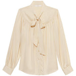 22 MM Pure Silk Stretchable Lace-Up Blouse GOELIA