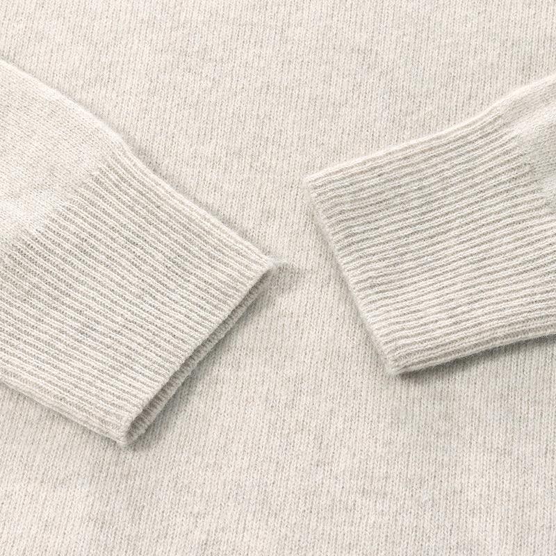 White Soft Slim Woolen Sweater GOELIA