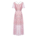 Square Neck Print Dress GOELIA