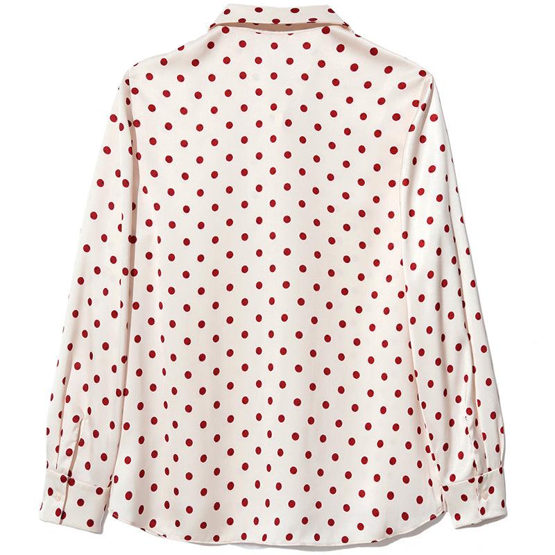 Polka Dots Print Shirt GOELIA