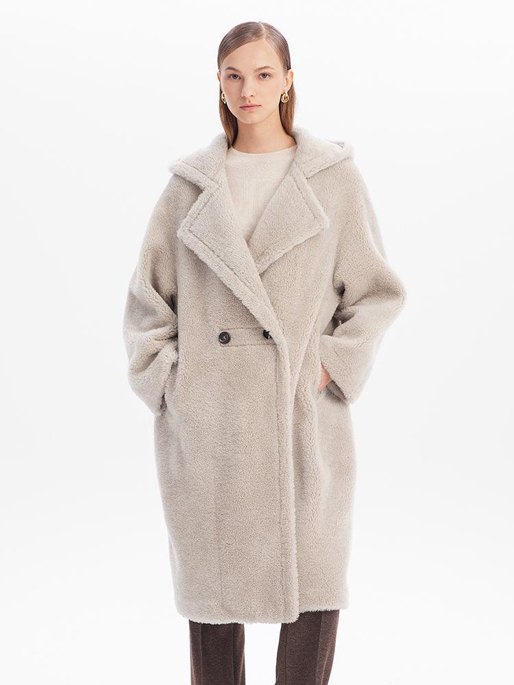 Teddy Lamb Wool  Coat GOELIA