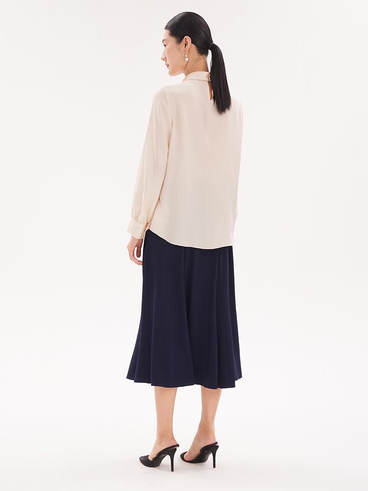 Triacetate Mid-length Pleated Skirt GOELIA