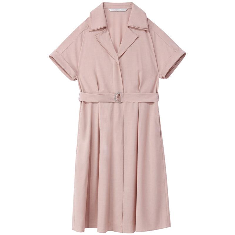 Lapel Collar Shirt dress GOELIA