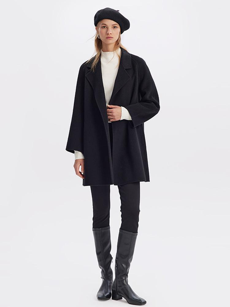 Mid-Length Wool And Silk-Blend Coat GOELIA