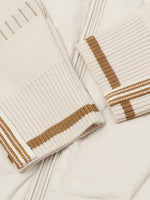 Machine Washable Wool Patchwork Short Goose Down Garment GOELIA