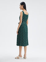 16 MM Pure Silk Polka Dots Dress GOELIA