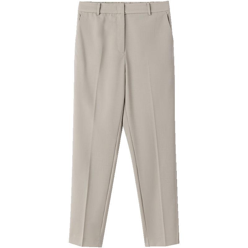 Machine Washable Worsted Wool Tapered Pants GOELIA