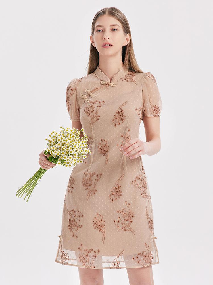 Cheongsam Embroidery Dress GOELIA