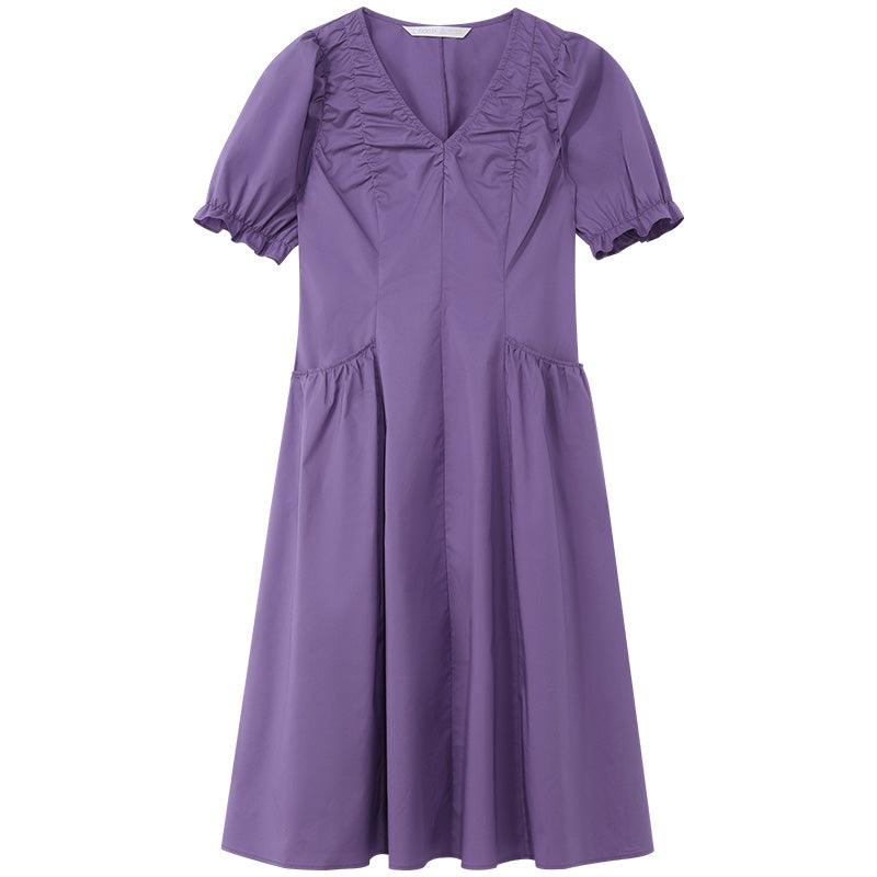 Waist-skimming Cotton Dress GOELIA