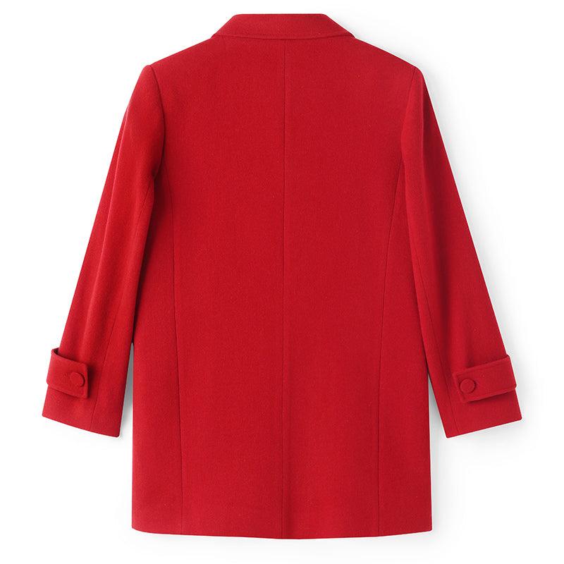 Red Washable Wool Blazer GOELIA