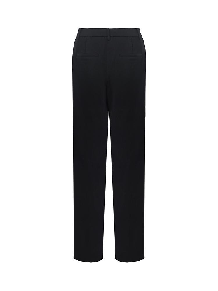 Wool Straight Full Length Pants GOELIA