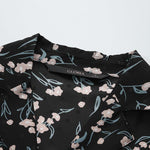 16.5 MM Pure Silk Floral Print Full Length Jumpsuit GOELIA