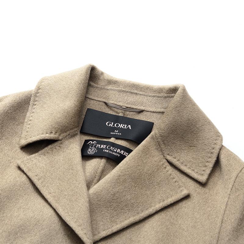 Notched Lapel Cashmere Coat GOELIA