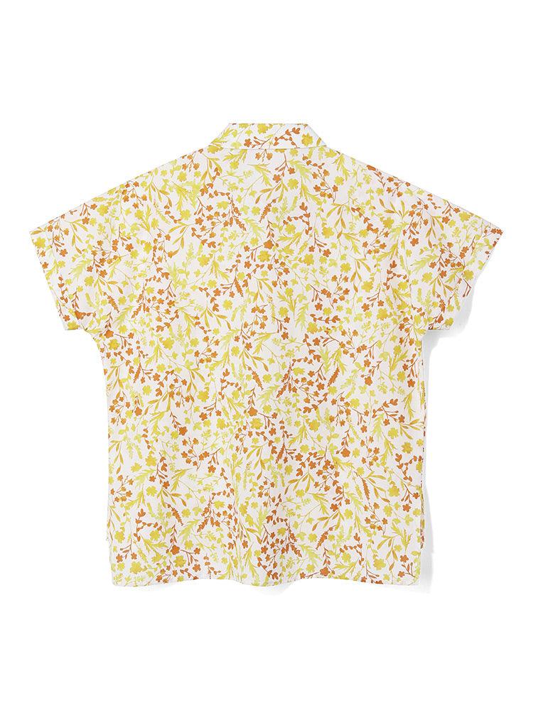 Silk-Cotton Floral Printed Shirt GOELIA