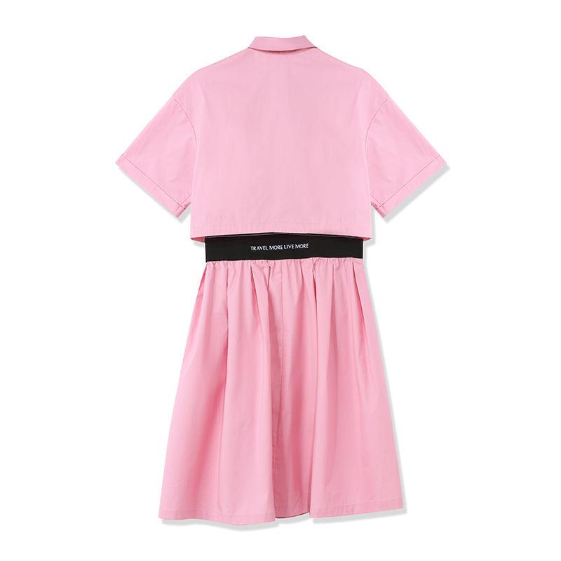 Light Pink Dress With Tie GOELIA