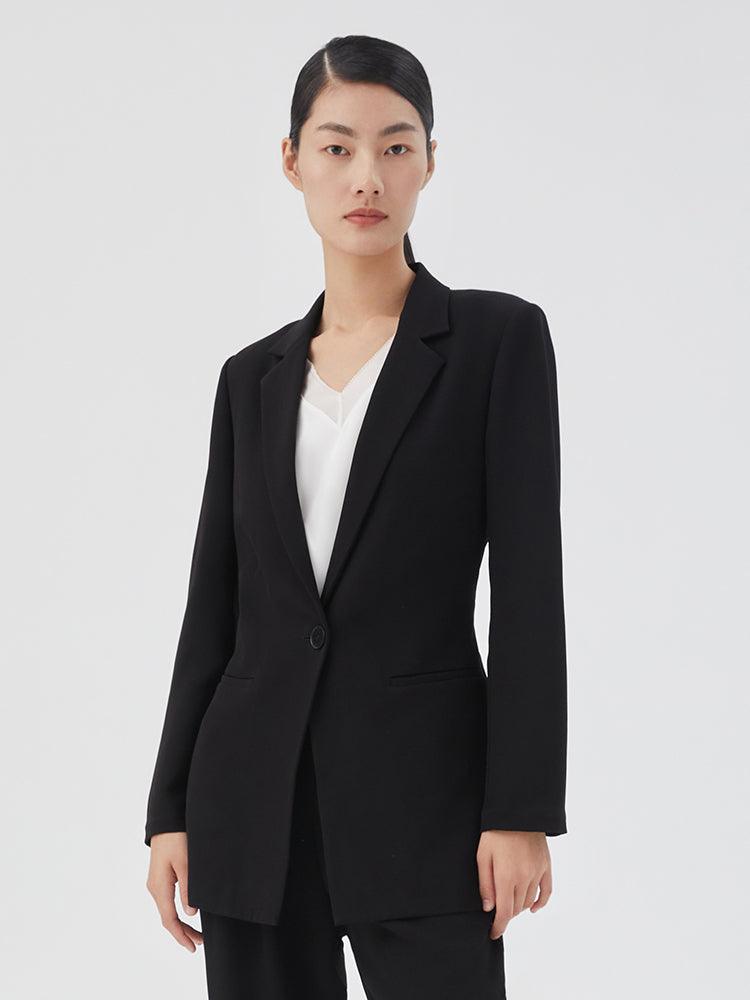 One-button Acetate Suit GOELIA