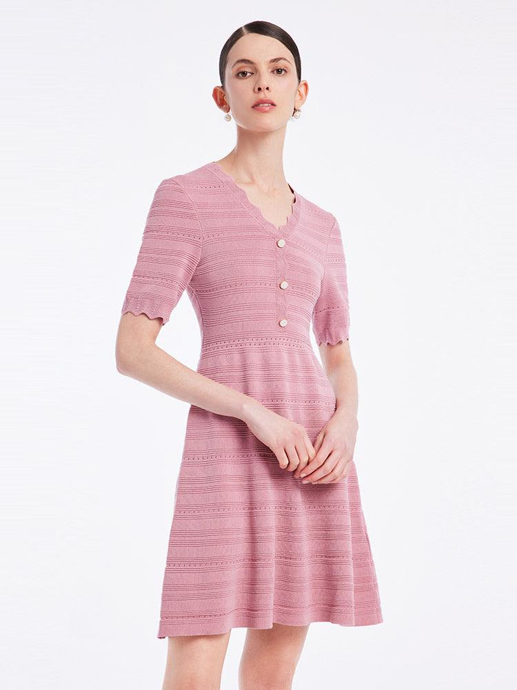 Tencel Woolen Knitted Dress GOELIA