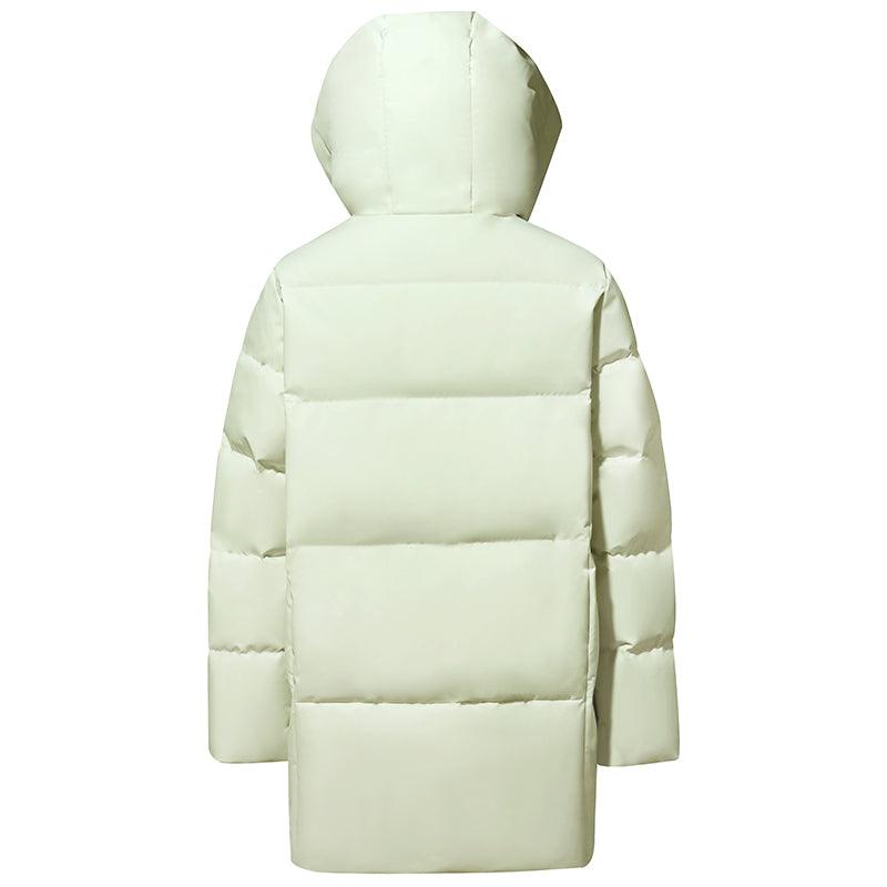 Crop Cocoon Hooded Goose Down Jacket GOELIA