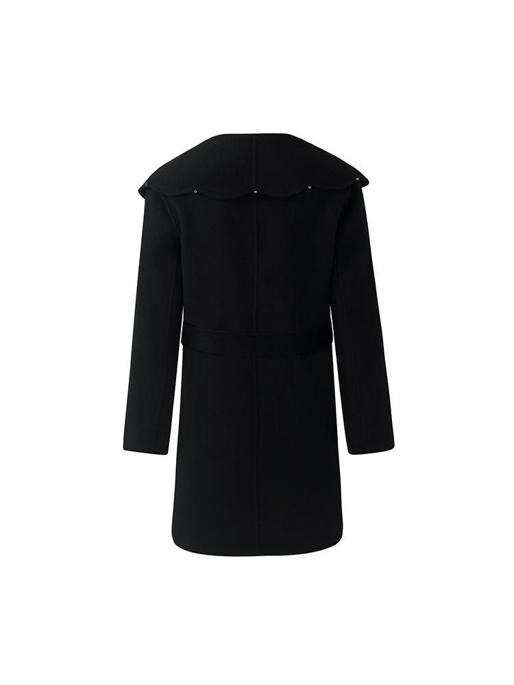 Tencel Wool Lapel Doubled-Faced Coat GOELIA