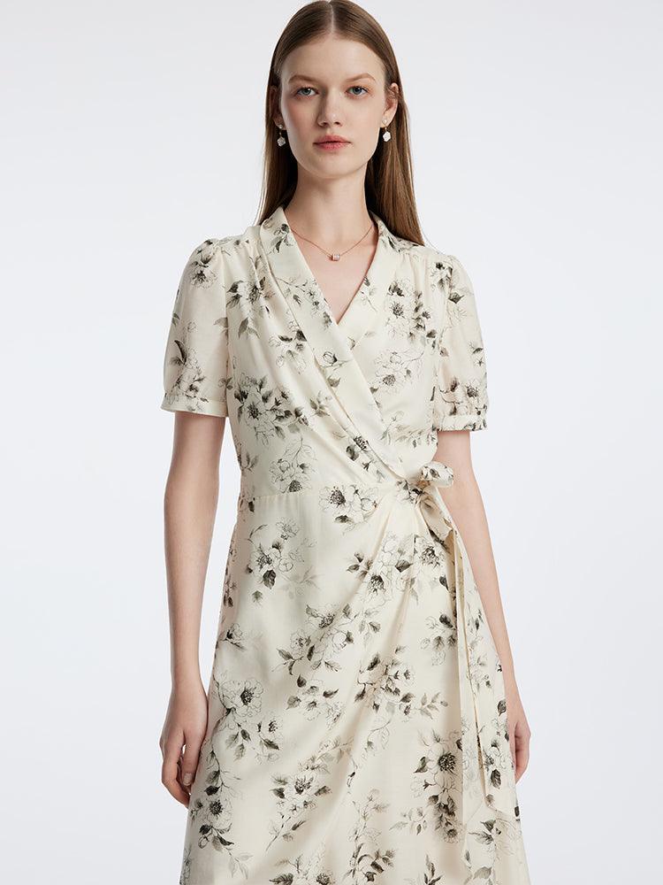 Acetate Printed One-piece Dress GOELIA