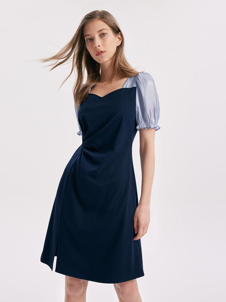 Asymmetric Pleated Dress GOELIA